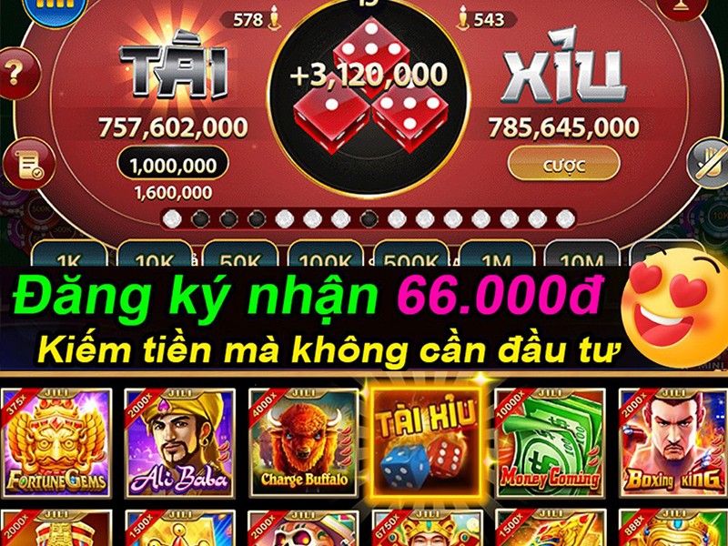 Bàn chơi Sic Bo Live Casino.